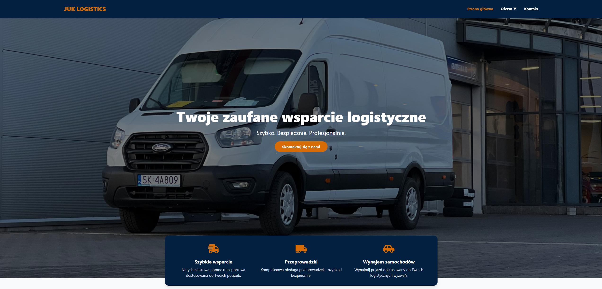 Strona dla JUK Logistics